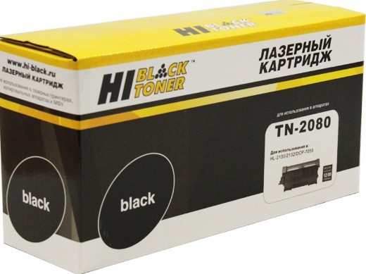 Картридж Hi-Black (HB-TN-2080) для Brother HL-2130/ DCP7055, 1,2K