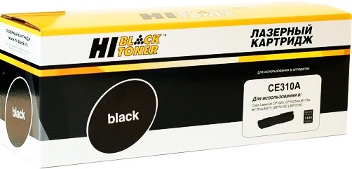 Картридж Hi-Black (HB-CE310A) для HP CLJ CP1025/ 1025nw/ Pro M175, № 126A, Bk, 1,2K