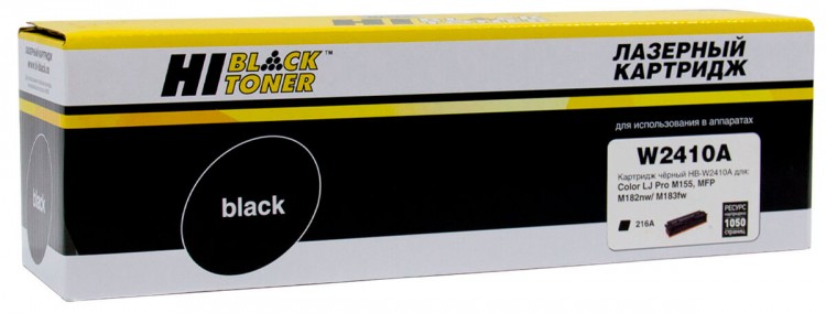 Картридж Hi-Black (HB-W2410A) для HP CLJ Pro M155a/ MFP M182n/ M183fw, Black, 1,05K