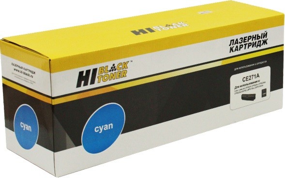 Картридж Hi-Black (HB-CE271A) для HP CLJ CP5520/ 5525/ Enterprise M750, C, 15K