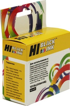 Картридж Hi-Black (HB-CC641HE) для HP DJ F4283/ D2563, №121XL, Bk