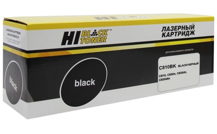 Картридж Hi-Black (HB-44059120/ 44059108) для OKI C810/ 830, Bk, 8K