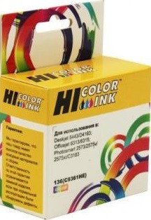 Картридж Hi-Black (HB-C9361HE) для HP DJ 5443/ 4163, №136, Color