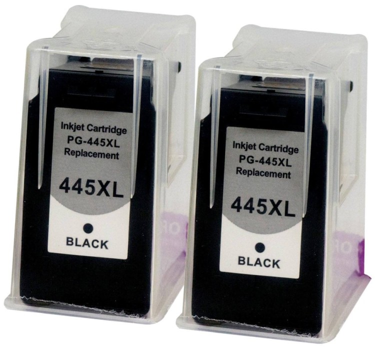 Комплект картриджей Hi-Black (HB-PG-445XL-X2) Black для Canon PIXMA MG2440/ MG2540/ MG2940/ MG3040/ MX494/ iP2840, чёрный, увеличенный, 2шт*55мл