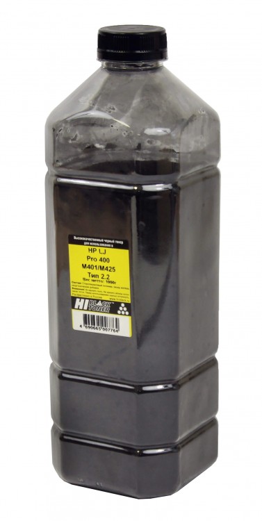 Тонер Hi-Black для HP LJ Pro 400 M401/ M425, Тип 2.2, Black, 1 кг, канистра