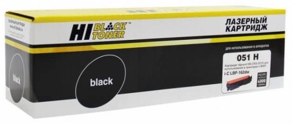 Картридж Hi-Black (HB-051H) для Canon i-SENSYS LBP162dw/ MF264dw/ MF267dw/ MF269dw черный, 4000 страниц