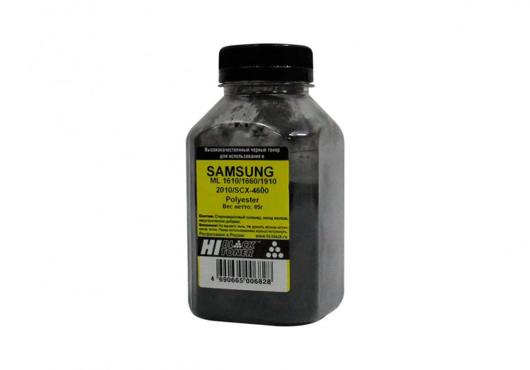 Тонер Hi-Black для Samsung ML-1610/ 1660/ 1910/ 2010/ SCX-4600, Polyester, Black, 85 г, банка