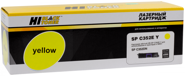 Тонер-картридж Hi-Black (HB-SPC352E Y) для Ricoh Aficio SP C352DN, Yellow, 6,5K
