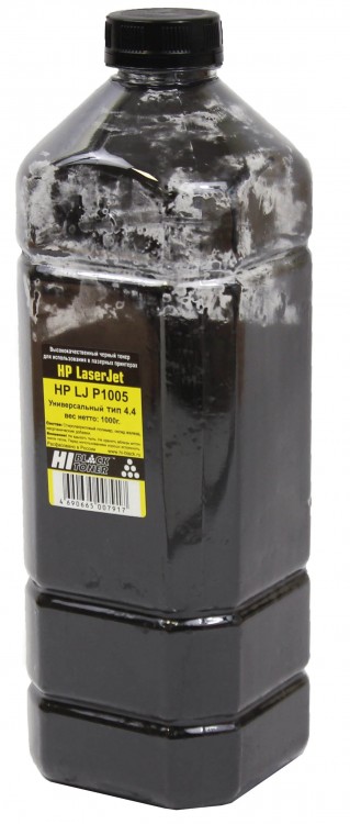 Тонер Hi-Black Универсальный для HP LJ P1005, Тип 4.4, Black, 1 кг, канистра