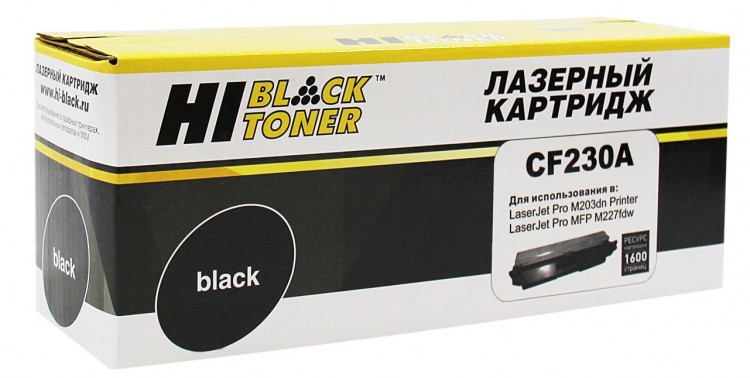 Картридж Hi-Black (HB-CF230A) для HP LJ Pro M203/ MFP M227, 1,6K (с чипом)