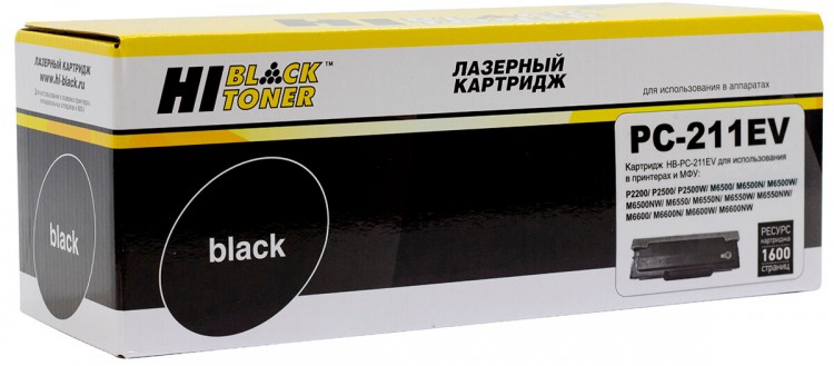 Картридж Hi-Black (HB-PC-211EV) для Pantum P2200/ P2207/ P2507/ P2500W/ M6500/ 6550/ 6607, 1,6К