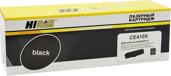 Картридж Hi-Black (HB-CE410X) для HP CLJ Pro300 Color M351/ M375/ Pro400 M451/ M475, Bk, 4K