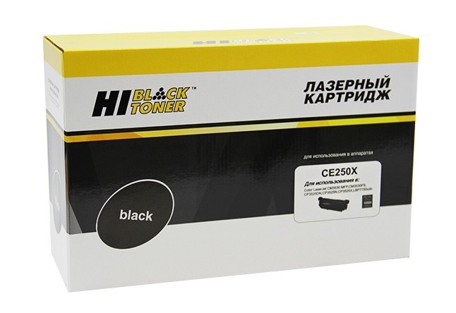 Картридж Hi-Black (HB-CE250X) для HP CLJ CP3525/ CM3530, Bk, 10,5K