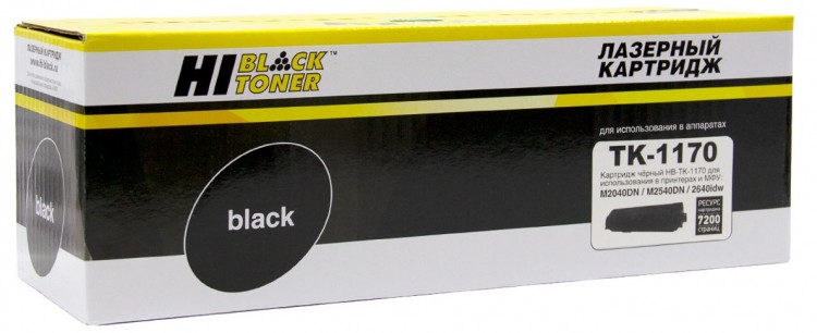 Тонер-картридж Hi-Black (HB-TK-1170) для Kyocera-Mita M2040dn/ M2540dn, 7,2K, без чипа