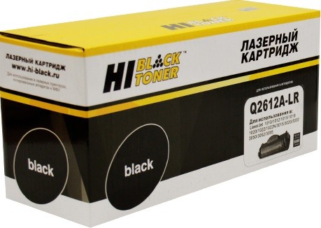 Картридж Hi-Black (HB-Q2612A-LR) для HP LJ 1010/ 1020/ 3050, картридж+заправка, 5K