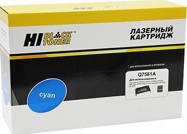 Картридж Hi-Black (HB-Q7581A) для HP CLJ 3800/ CP3505/ Canon MF8450\, C, 6K