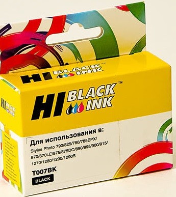 Картридж Hi-Black (HB-T0074) для Epson Stylus Photo 870/ 1270, Bk