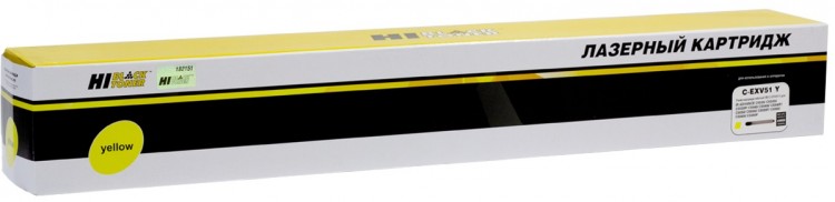 Тонер-картридж Hi-Black (HB-C-EXV51 Y) для Canon iR Advance C5535i/ C5540i /C5550i/ C5560i, Yellow, 60K
