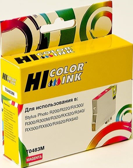 Картридж Hi-Black (HB-T0483) для Epson Stylus Photo R200/ R300/ RX500/ RX600, M