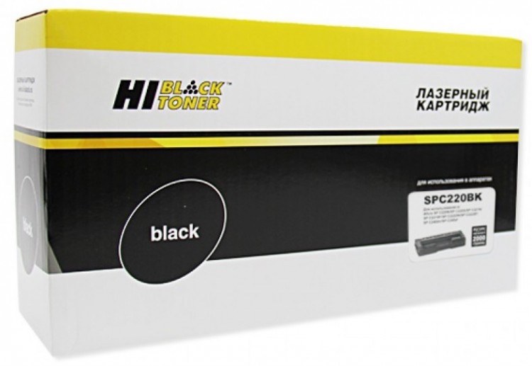 Картридж Hi-Black (HB-SPC220Bk) для Ricoh Aficio SPC220DN/ C221DN/ C222SF, Bk, 2K